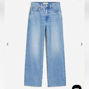 MADEWELL Tall 32 Perfect Vintage Wide Leg Crop Jean in Altoona Wash